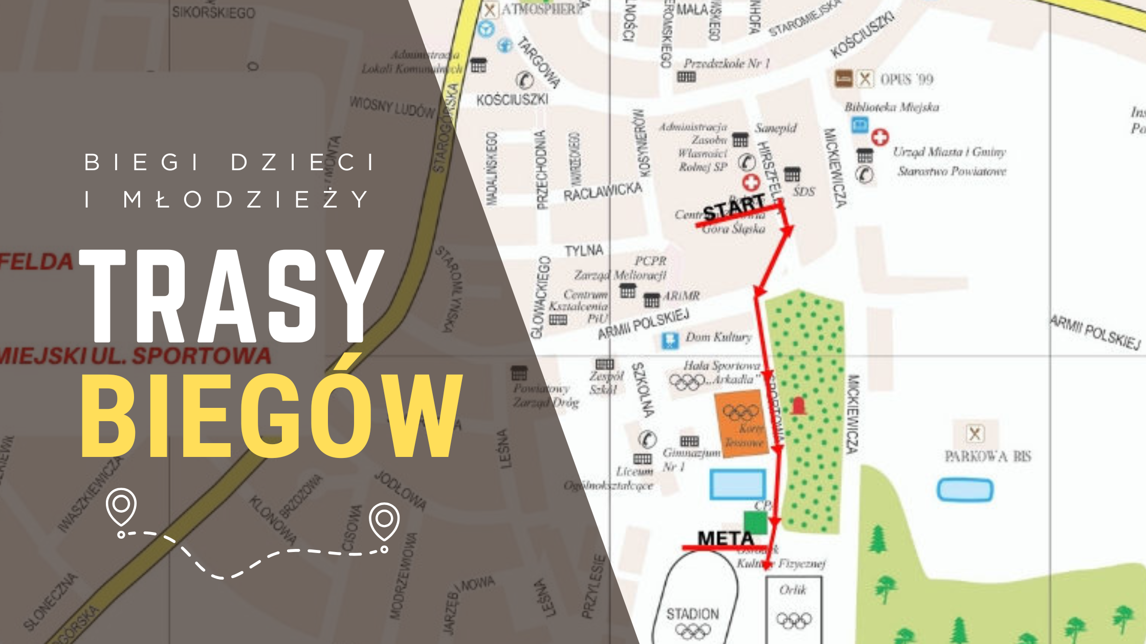 TRASY BIEGÓW DZIECI I MŁODZIEŻY